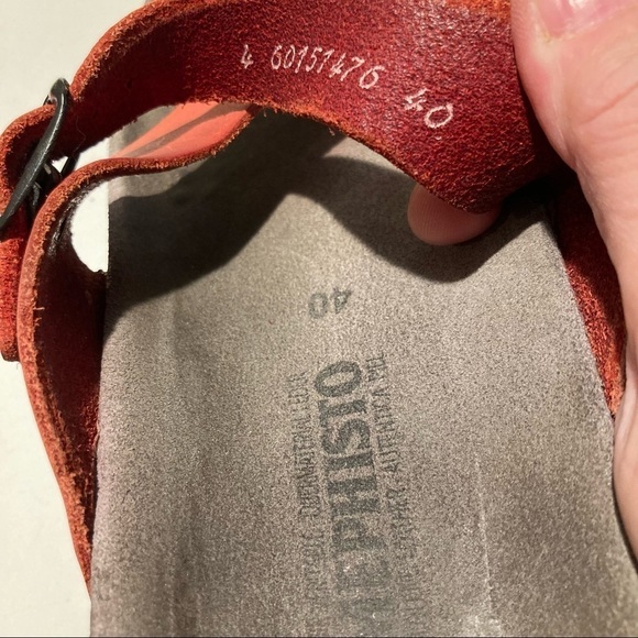 MEPHISTO SZ 40 Helen Leather Toe Wrap  Buckle Comfort Sandals - Picture 9 of 10